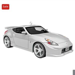 Hallmark Keepsake NEW 1.25" 2009 Nissan 370Z Nismo Ornament Silver Sporty JDM